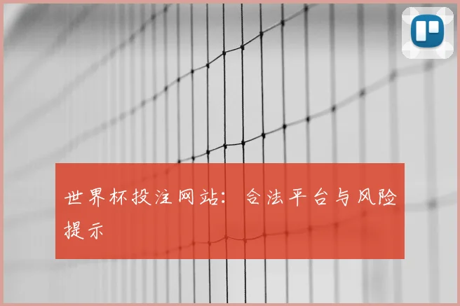 世界杯投注网站：合法平台与风险提示